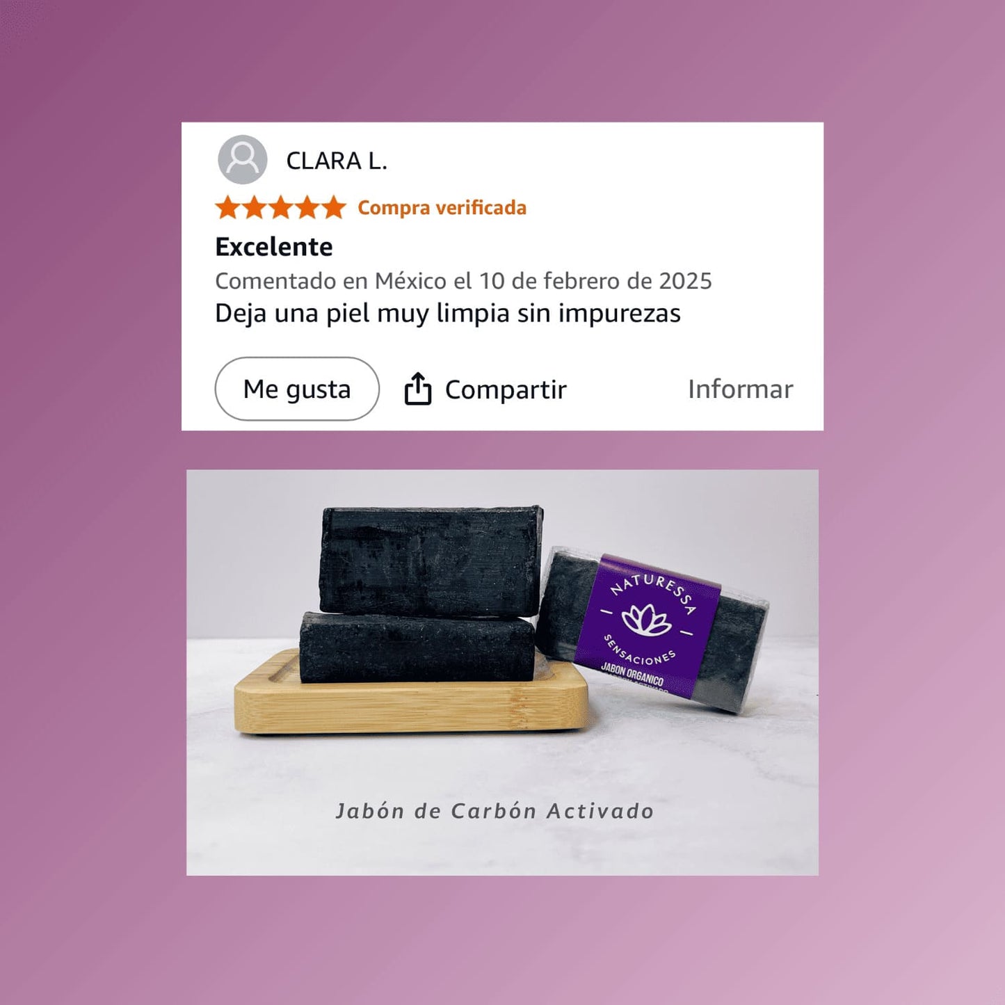 Jabón de Carbón Activado