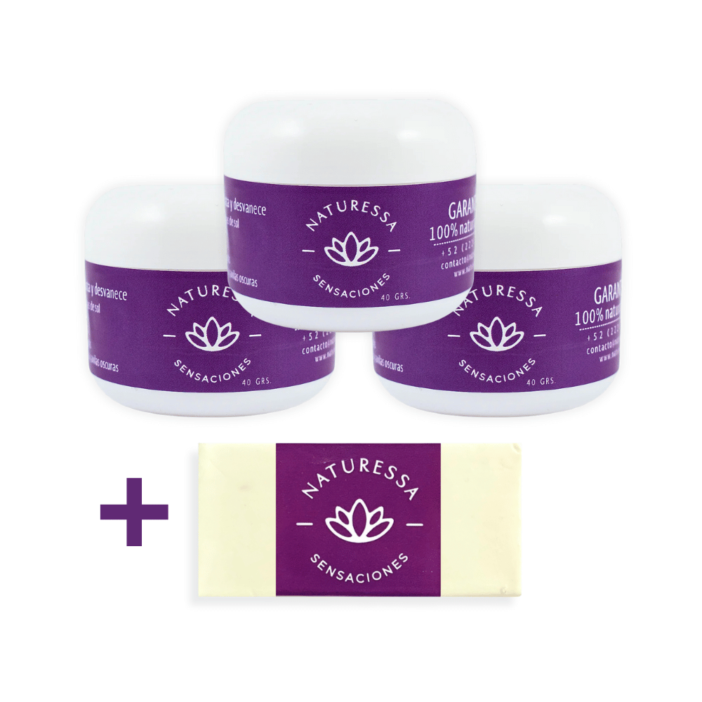 3 Cremas Regenerativas + Jabón Aclarador de Regalo